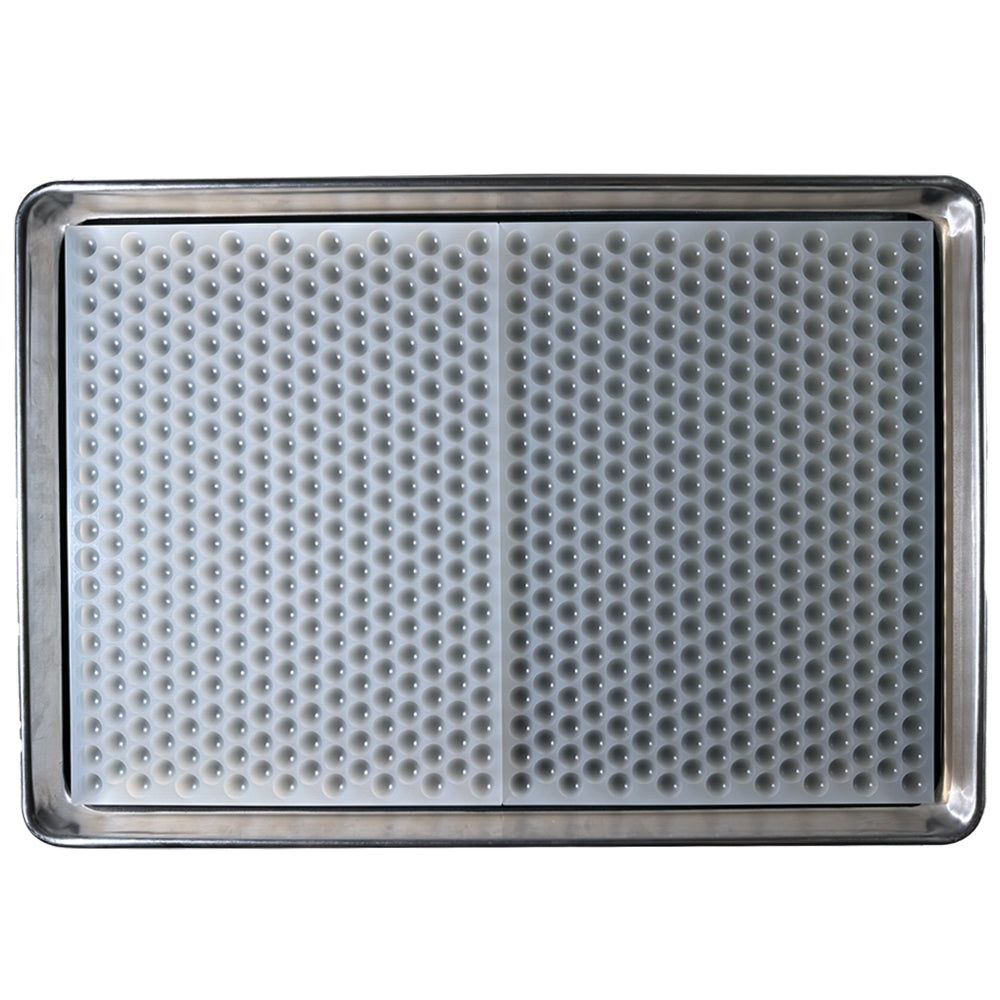 1.5ml Bon Bon Sharp Half-Sheet silicone mold – multi-cavity layout ideal for flood and scrape production.