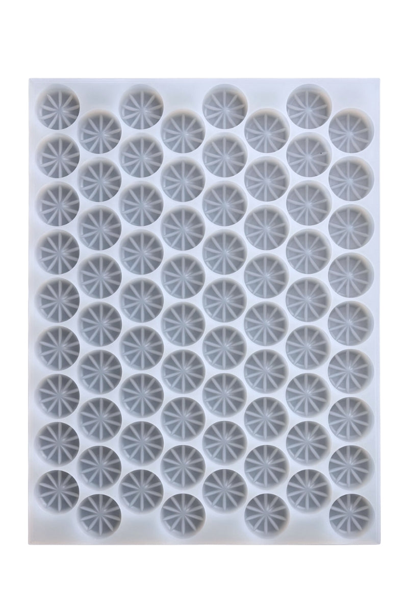 13 mL Pie Multidose Gummy Mold - Half Sheet - 72 Cavities