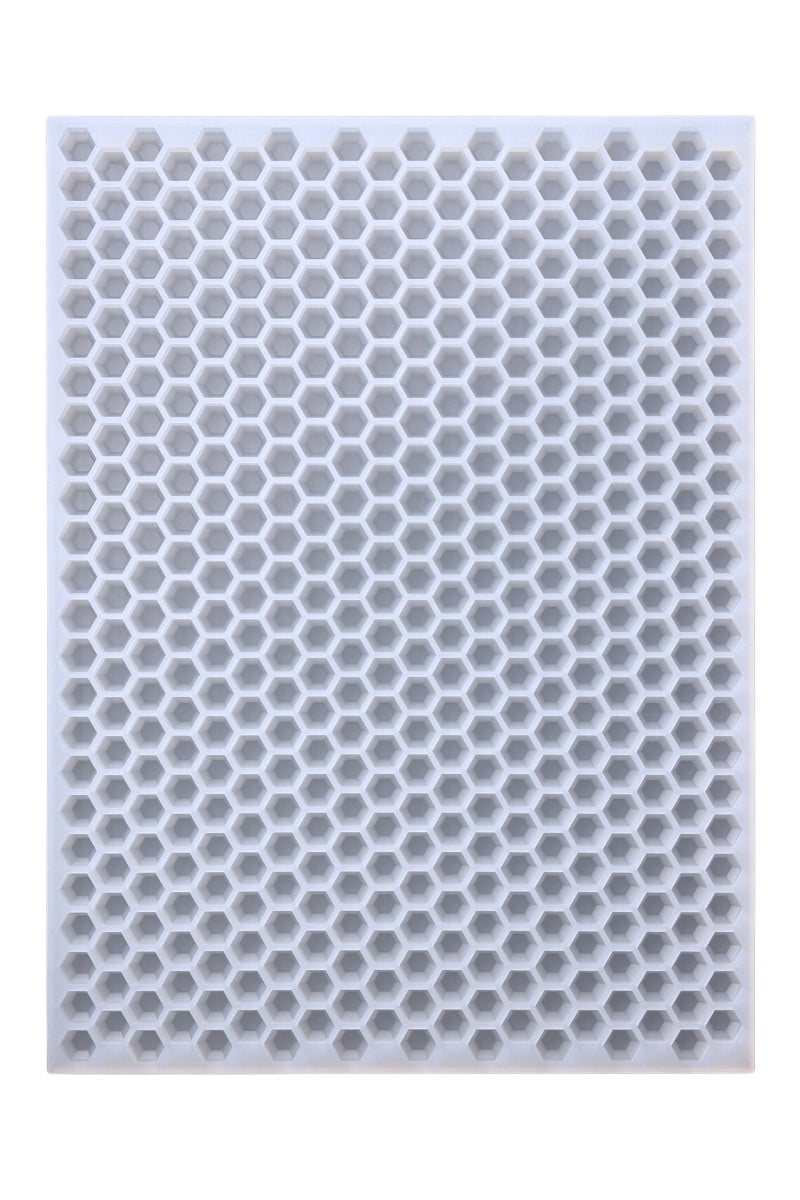 1 mL Hexagon Gem Mold - Sharp Half Sheet - 470 Cavities