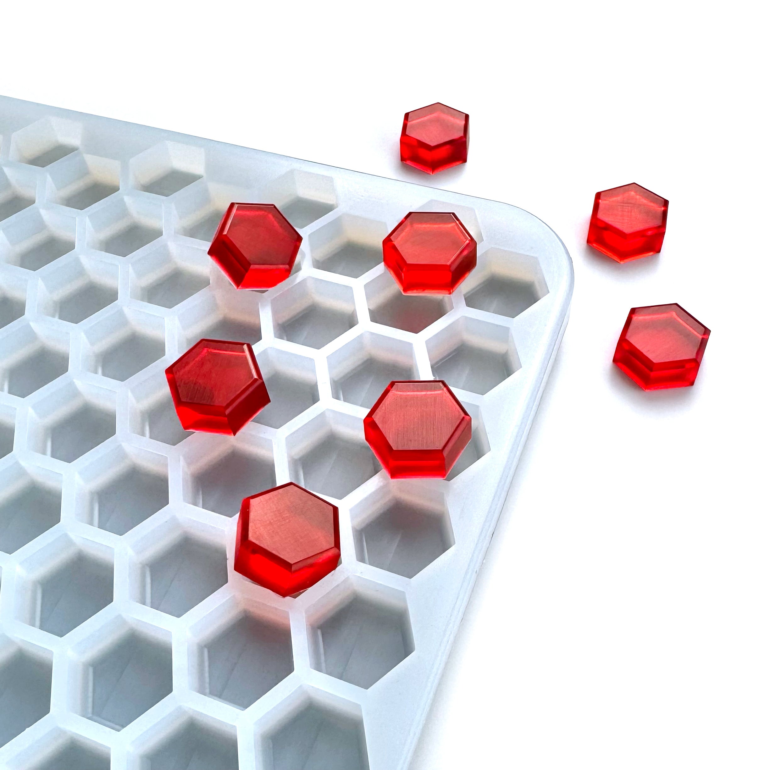 2mL Blank Hexagon THC Mold Half Sheet for a Kitchen Pan