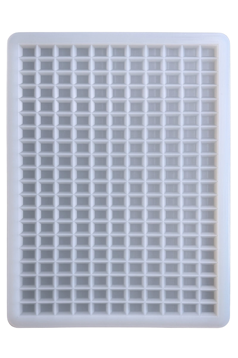 2 mL Gem Square Gummy Slab Mold - Half Sheet - 220 Cavities