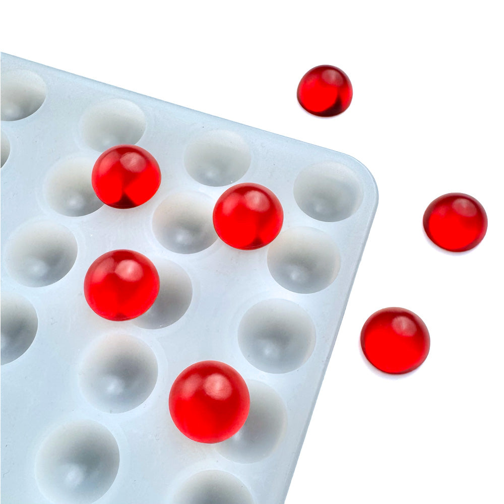 2 mL round bonbon silicone gummy mold – food grade, depositor compatible, ideal for chocolates, herbal supplements, and high-output candy production.