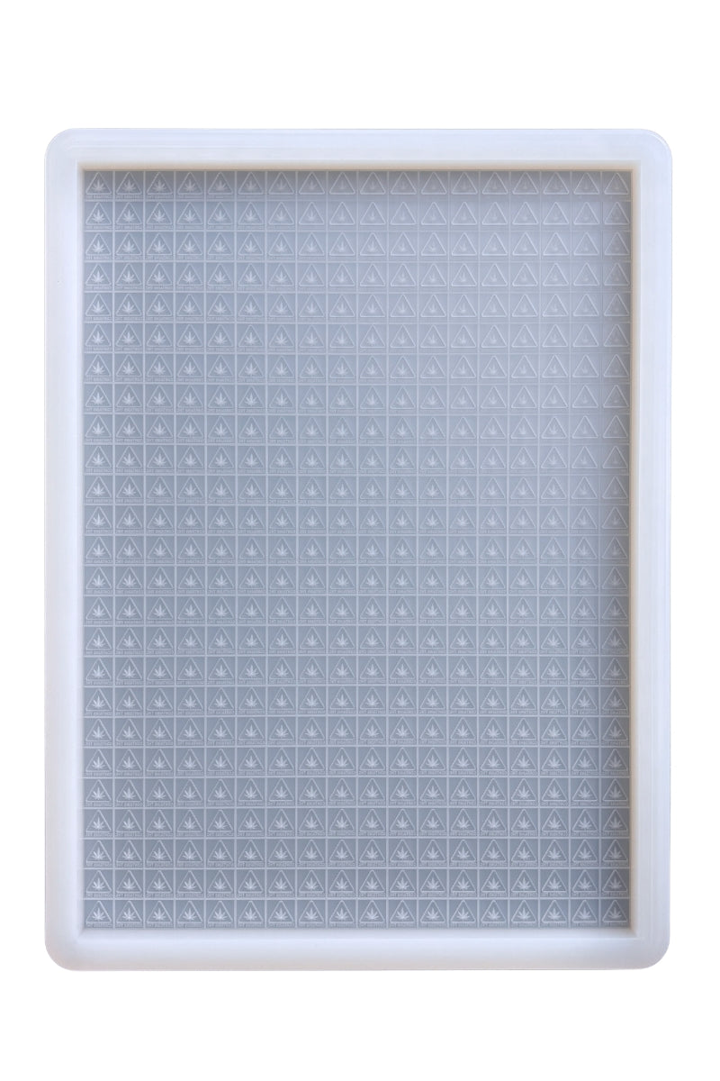 3 mL Square Gummy Slab Mold - MA, ME & RI THC Logo Mold - Half Sheet - 1 Large Cavity (450 Candies)