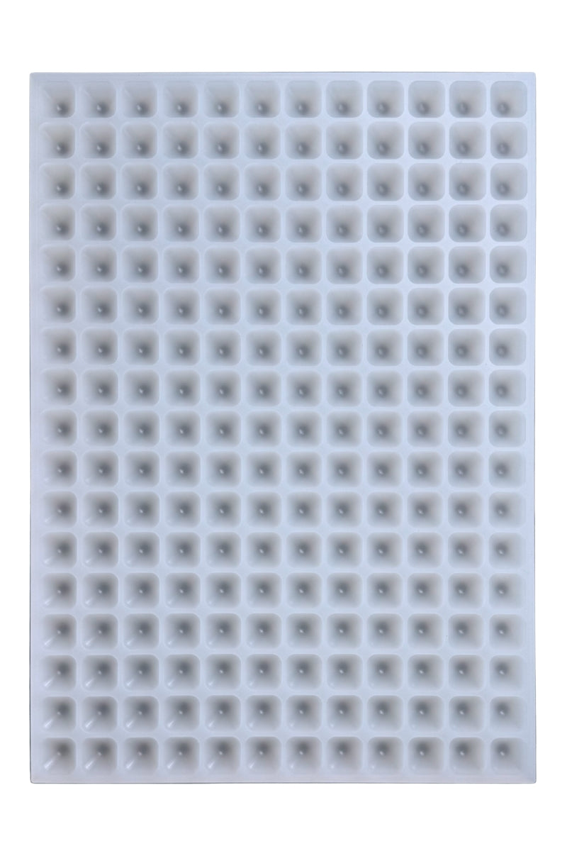 3 mL Vector Pyramid Gummy Mold - Sharp Half Sheet - 204 Cavities