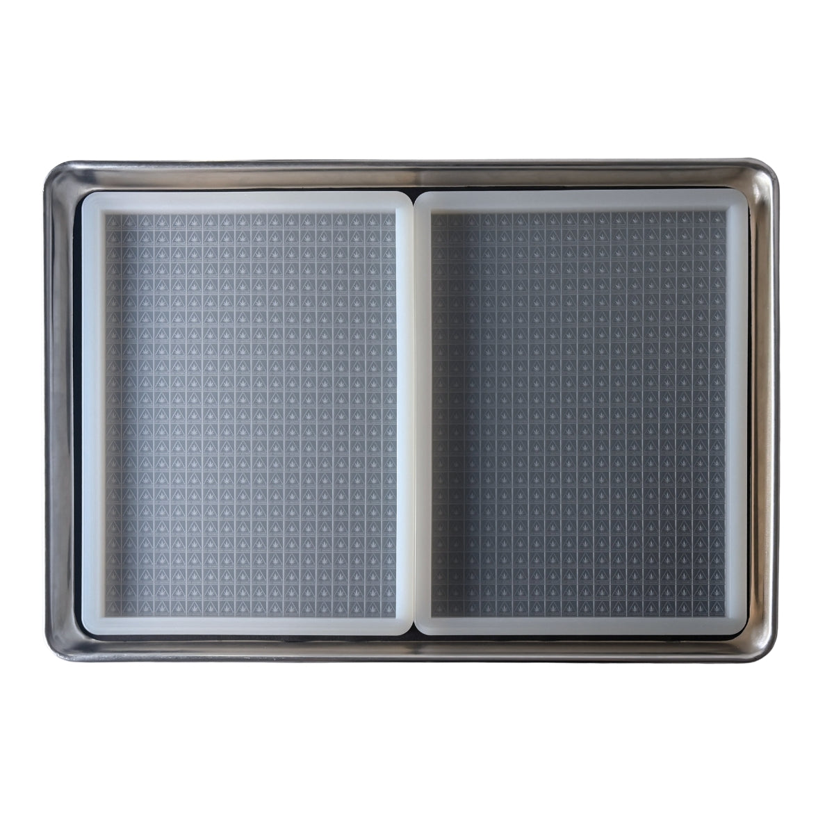 3 mL Square Gummy Slab Mold - MA, ME & RI THC Logo Mold - Half Sheet - 1 Large Cavity (450 Candies)