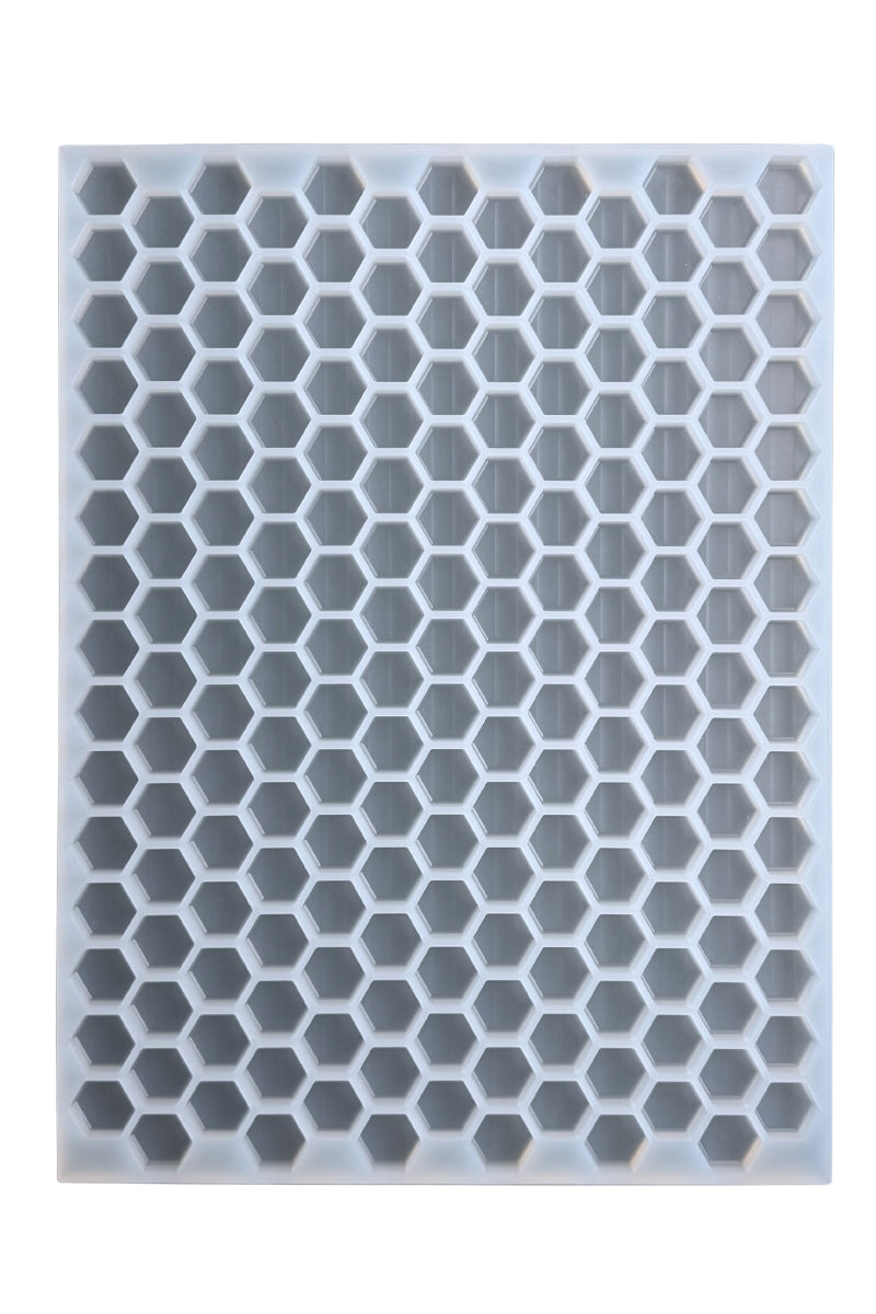 4 mL Hexagon Gummy Mold - Sharp Half Sheet - 195 Cavities
