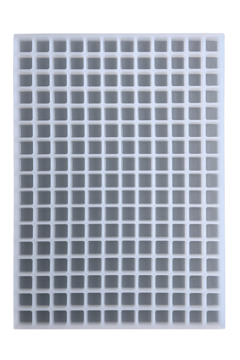 4 mL Square Gummy Mold - Sharp Half Sheet - 204 Cavities