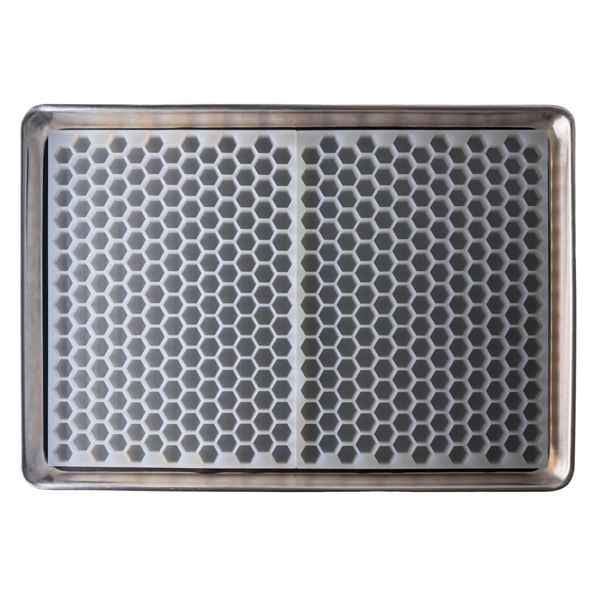4 mL Hexagon Gummy Mold - Sharp Half Sheet - 195 Cavities