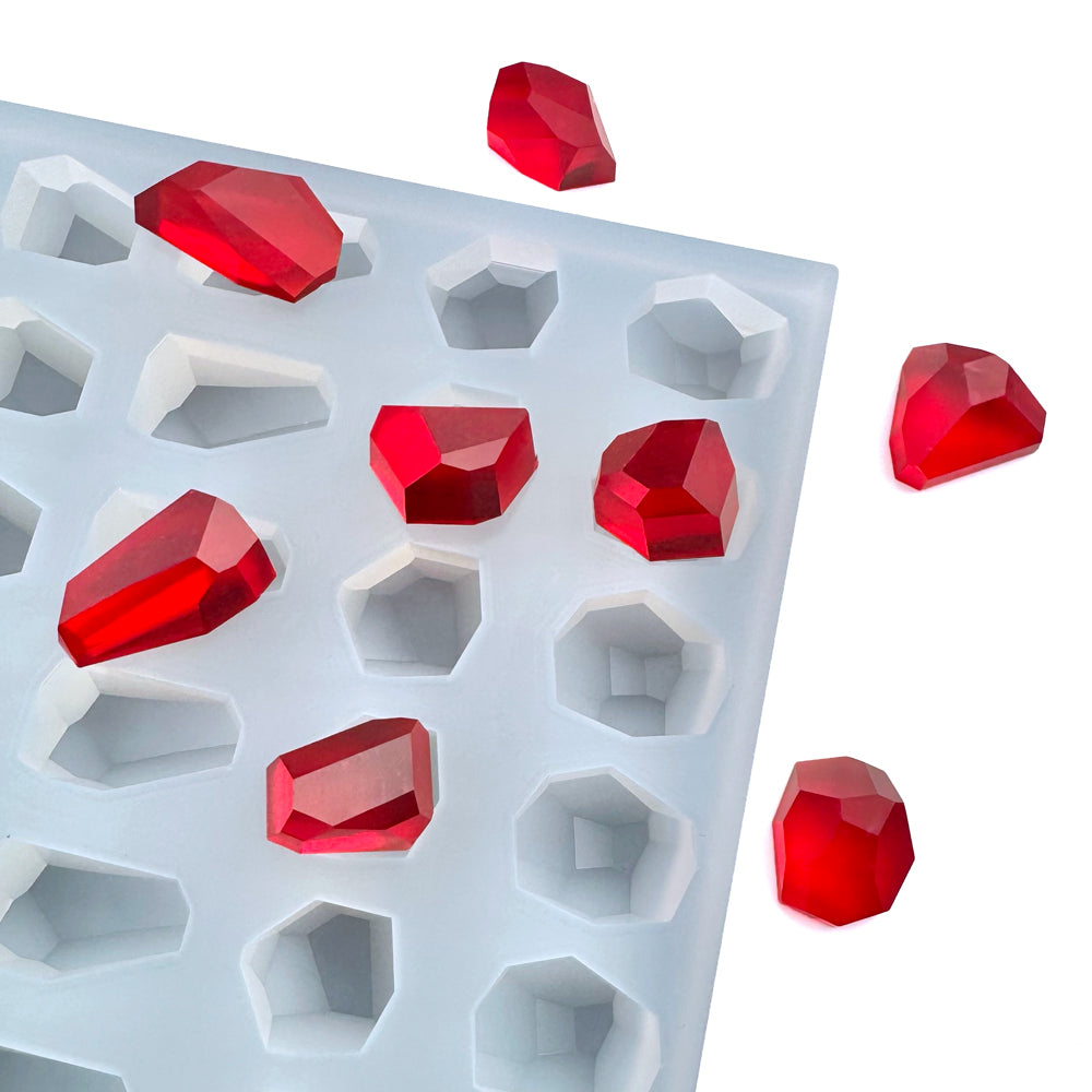4 mL crystal gummy silicone mold with 104 precision cavities designed for universal depositor machines, commercial gummy manufacturing, nutraceutical production, and confectionery processing