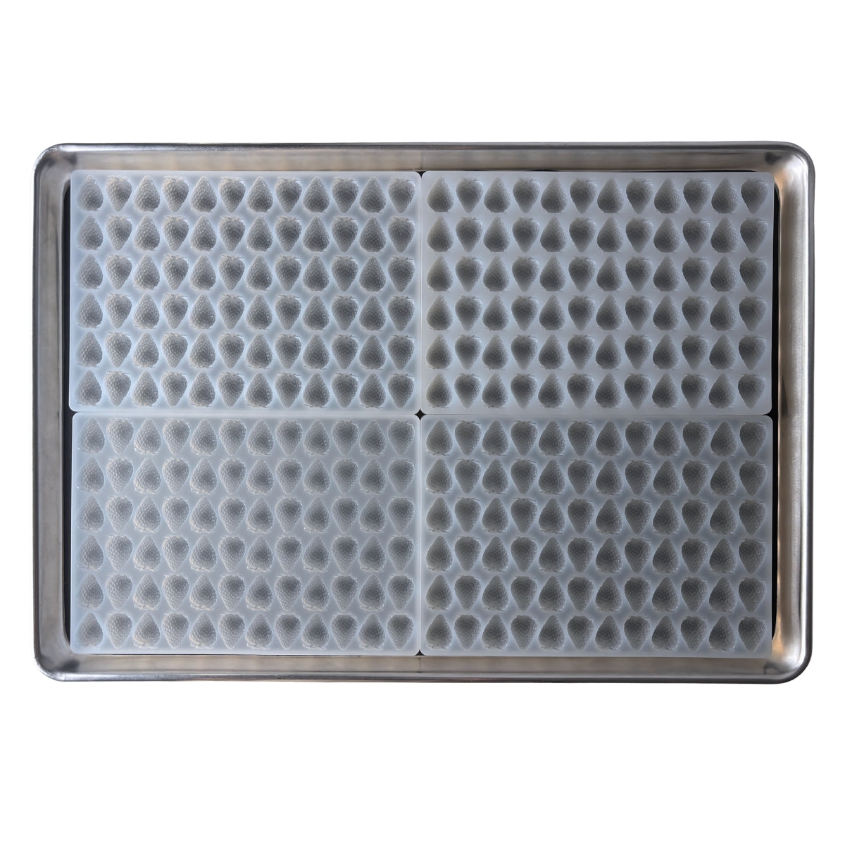 4 mL Strawberry Gummy Mold - Quarter Sheet - 72 Cavities