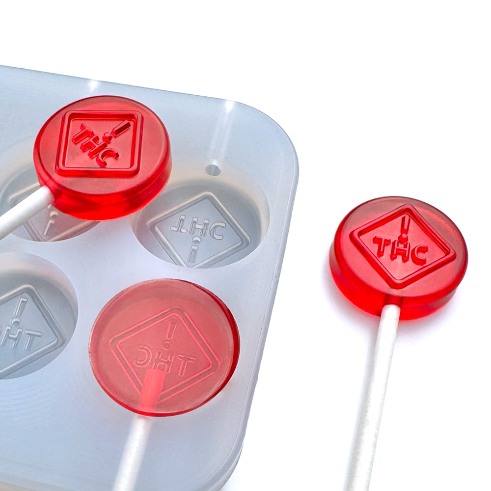 6mL CO/OH sucker/lollipop silicone mold.