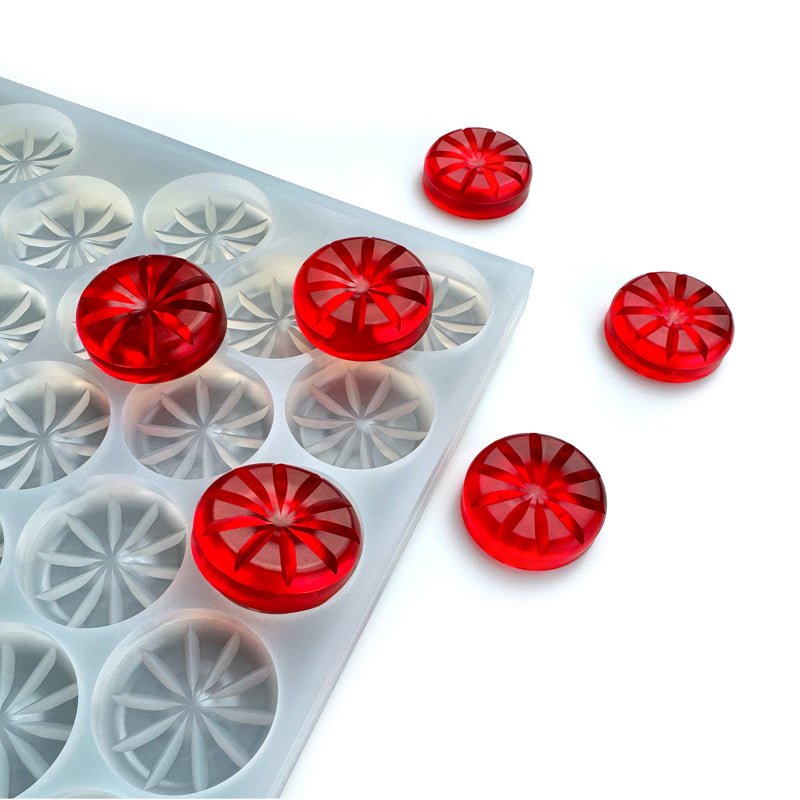 7.2 mL food grade silicone pie breaker gummy mold – sharp slice design, half sheet format, ideal for custom candy molds, supplement dosing, and high-output gummy production.