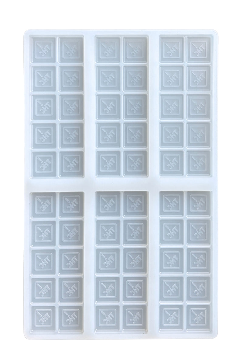 50 mL Chocolate Bar Mold - CO, OH, NM & FL THC Logo Mold - Quarter Sheet - 6 Chocolate Bars
