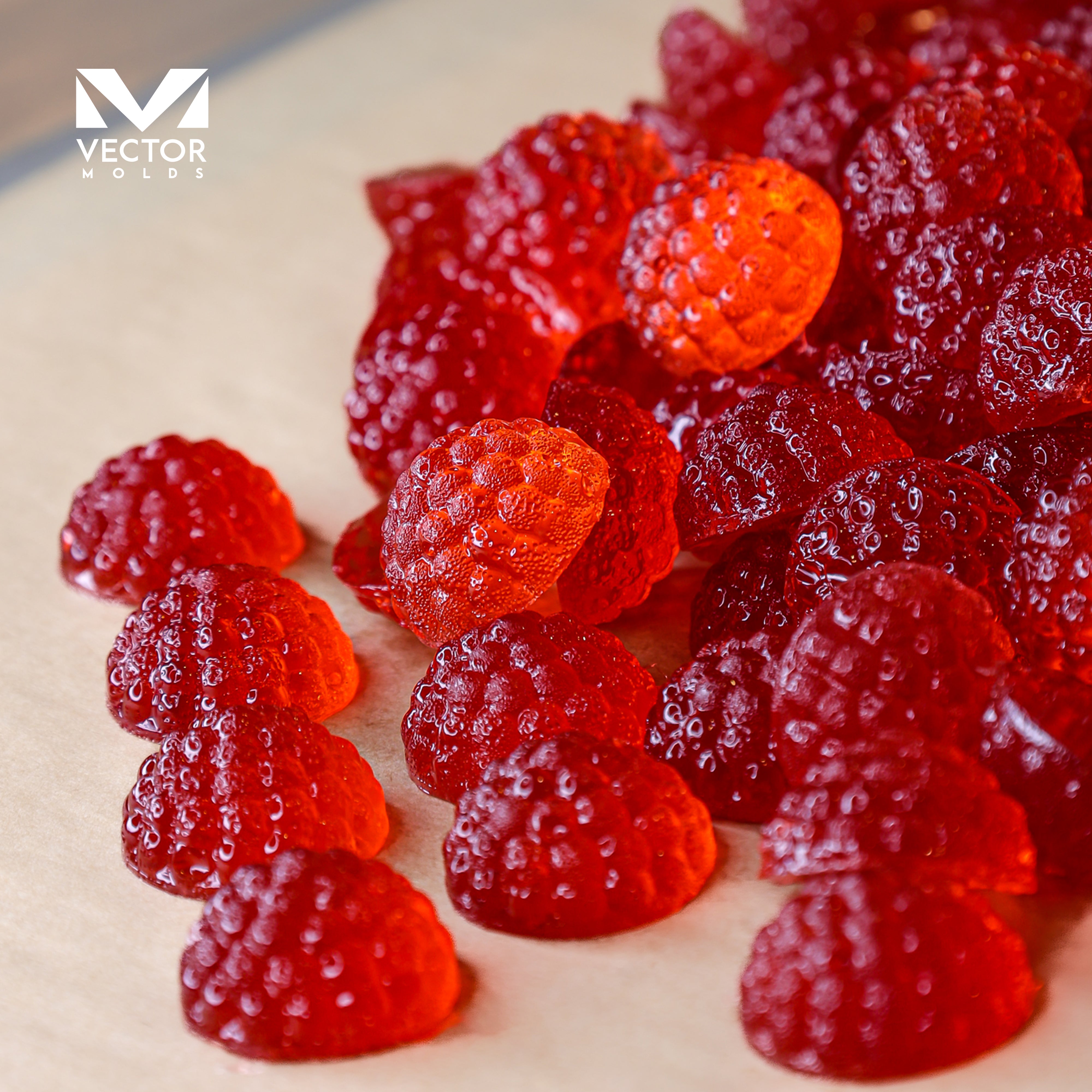 High-definition textured cavity results achieved by our custom gummy molds, engineered to maintain exact weight and portion control for complex custom gummy molds manufacturing.