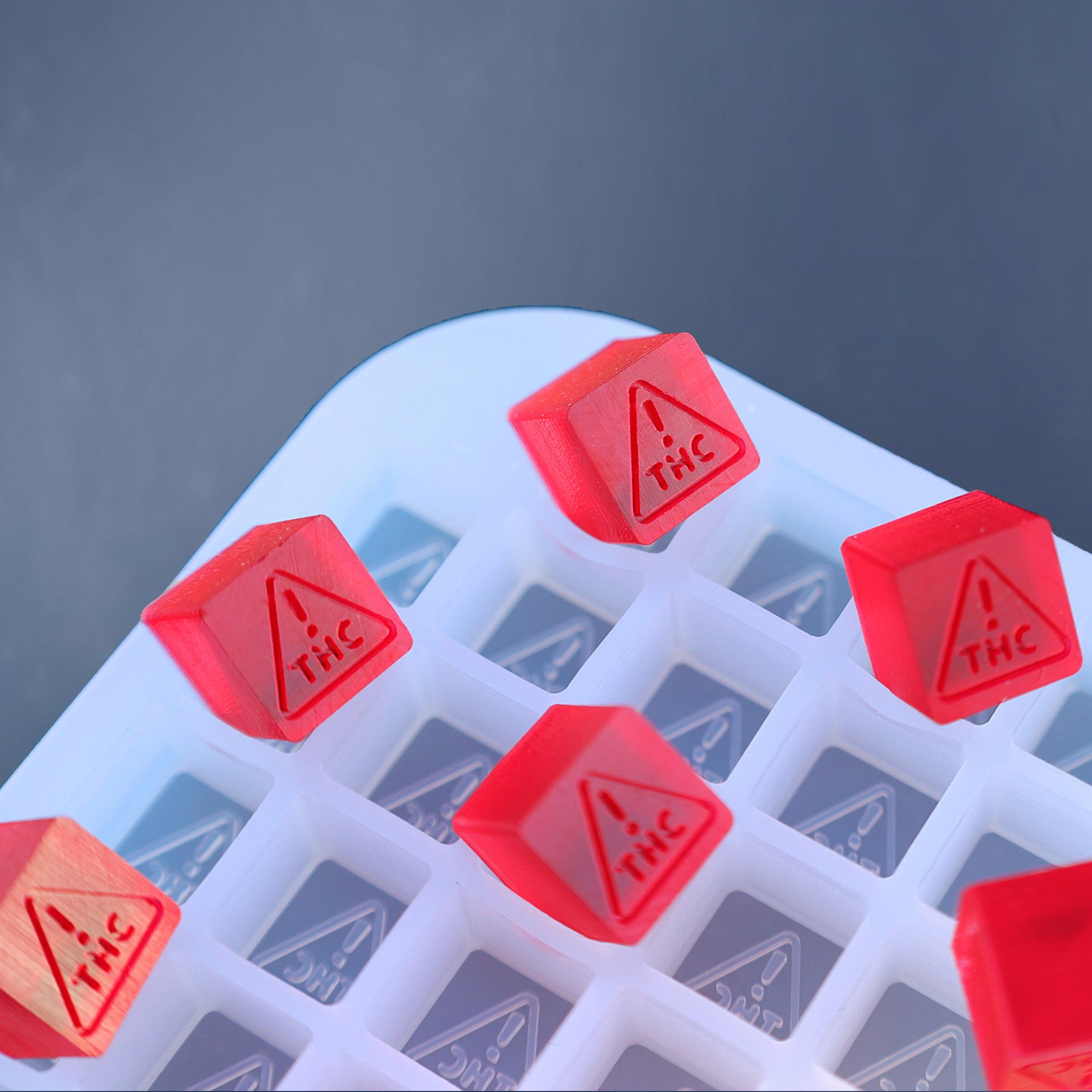 1.3 mL Cube / Square Mold - Nevada State THC Logo - Quarter Sheet Mold - 380 Cavities
