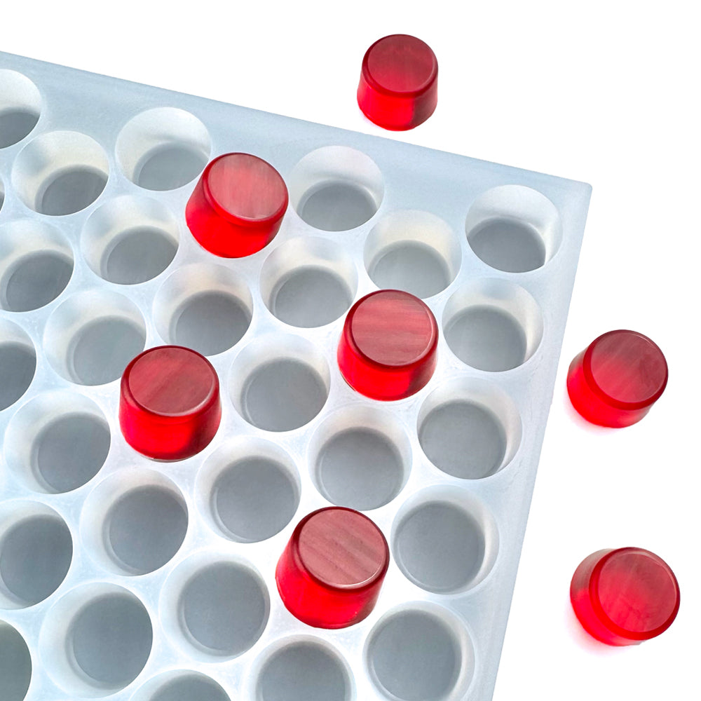 High-output silicone molds with 5–5.9 mL cavities for industrial confectionery and nutraceutical gummy manufacturing