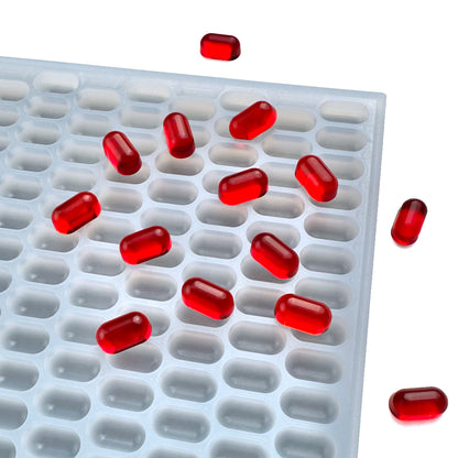 0.5 mL Capsule Gummy Mold - Sharp Half-Sheet  - 751 Cavities