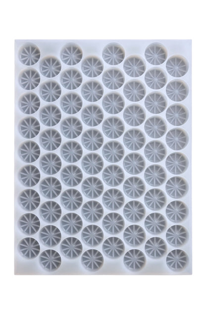 13 mL Pie Multidose Gummy Mold - Half Sheet - 72 Cavities