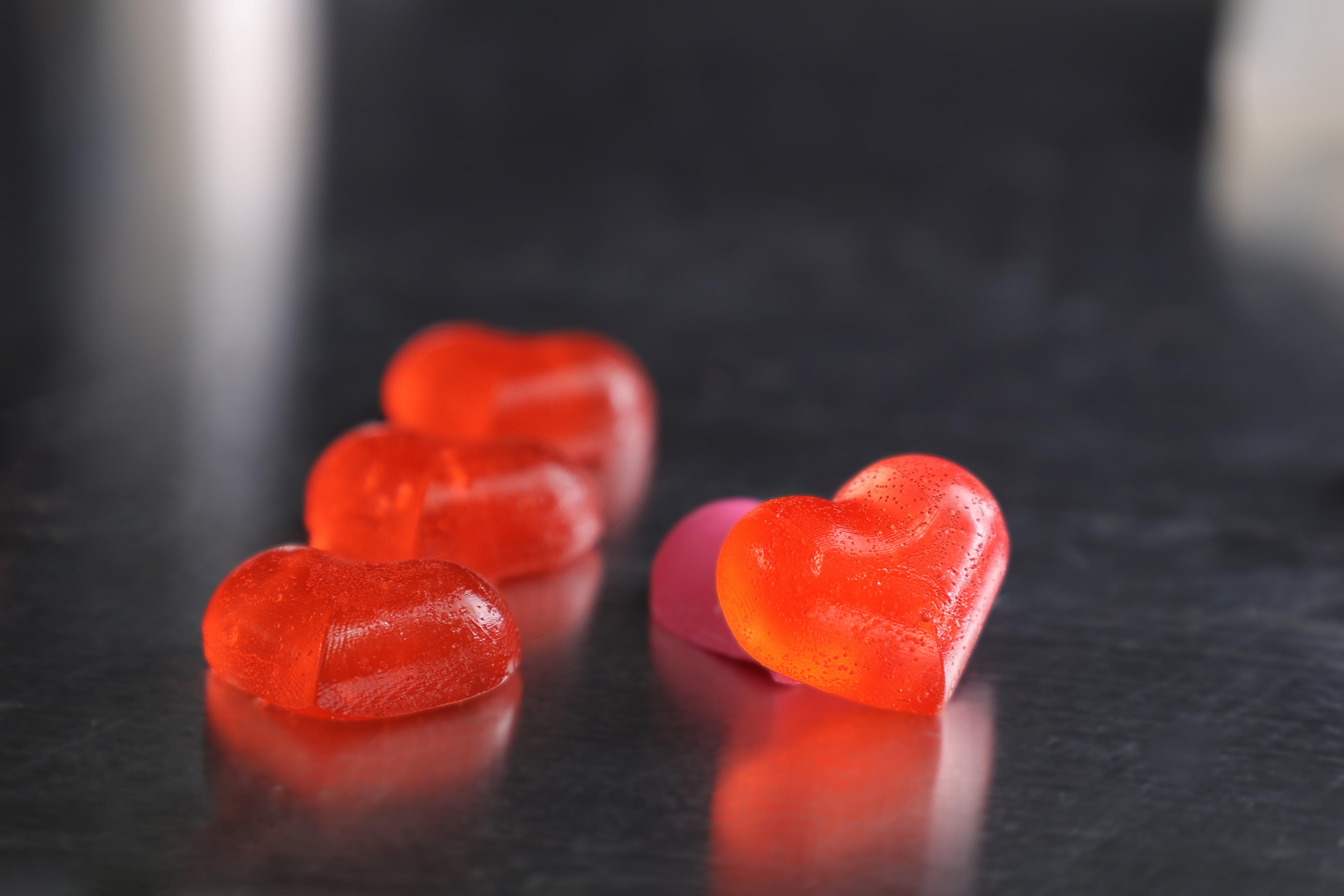 2.5mL Heart Gummy Mold - Half Sheet - 224 Cavities