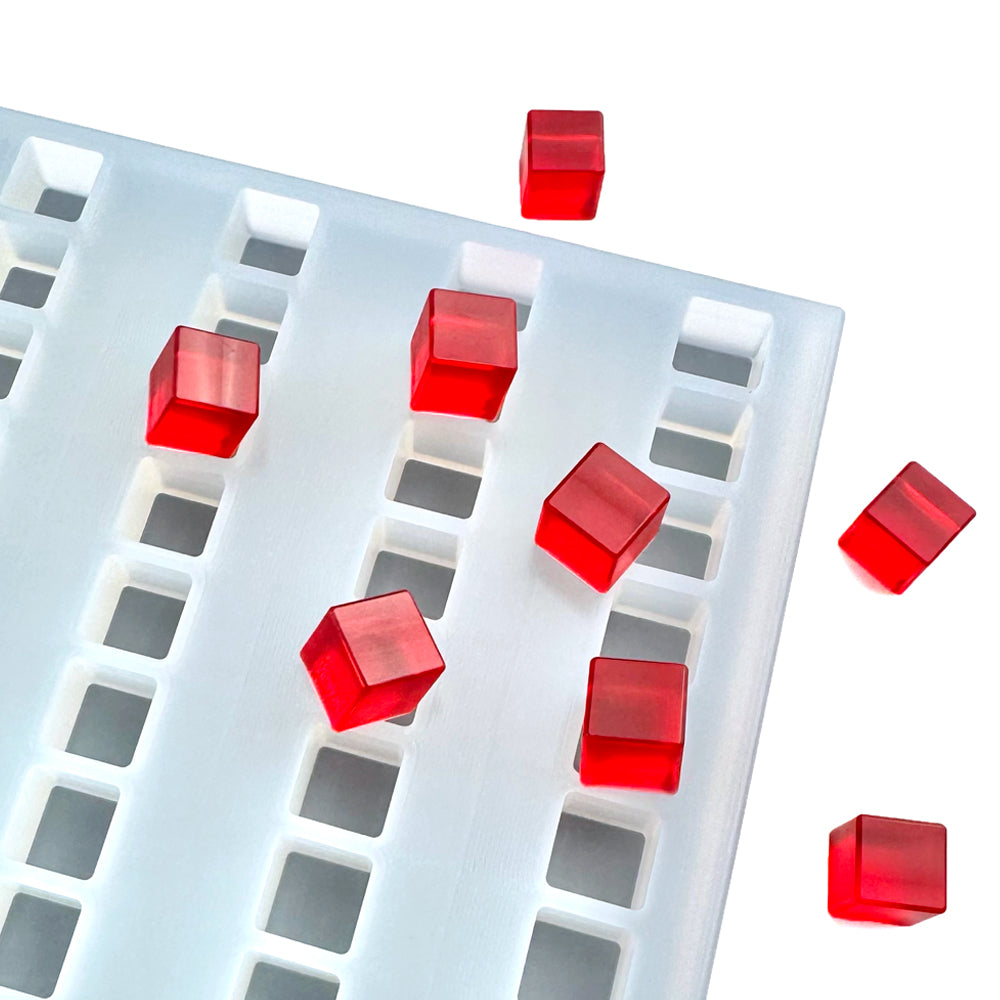 2ml Cube Depositor machine compatible gummy mold with high-density cube cavities, engineered for efficient custom gummy molds production. 