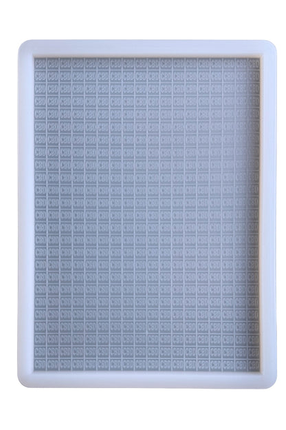 3 mL Square CBD Gummy Slab Mold - Half Sheet - 1 Large Cavity (450 Candies)