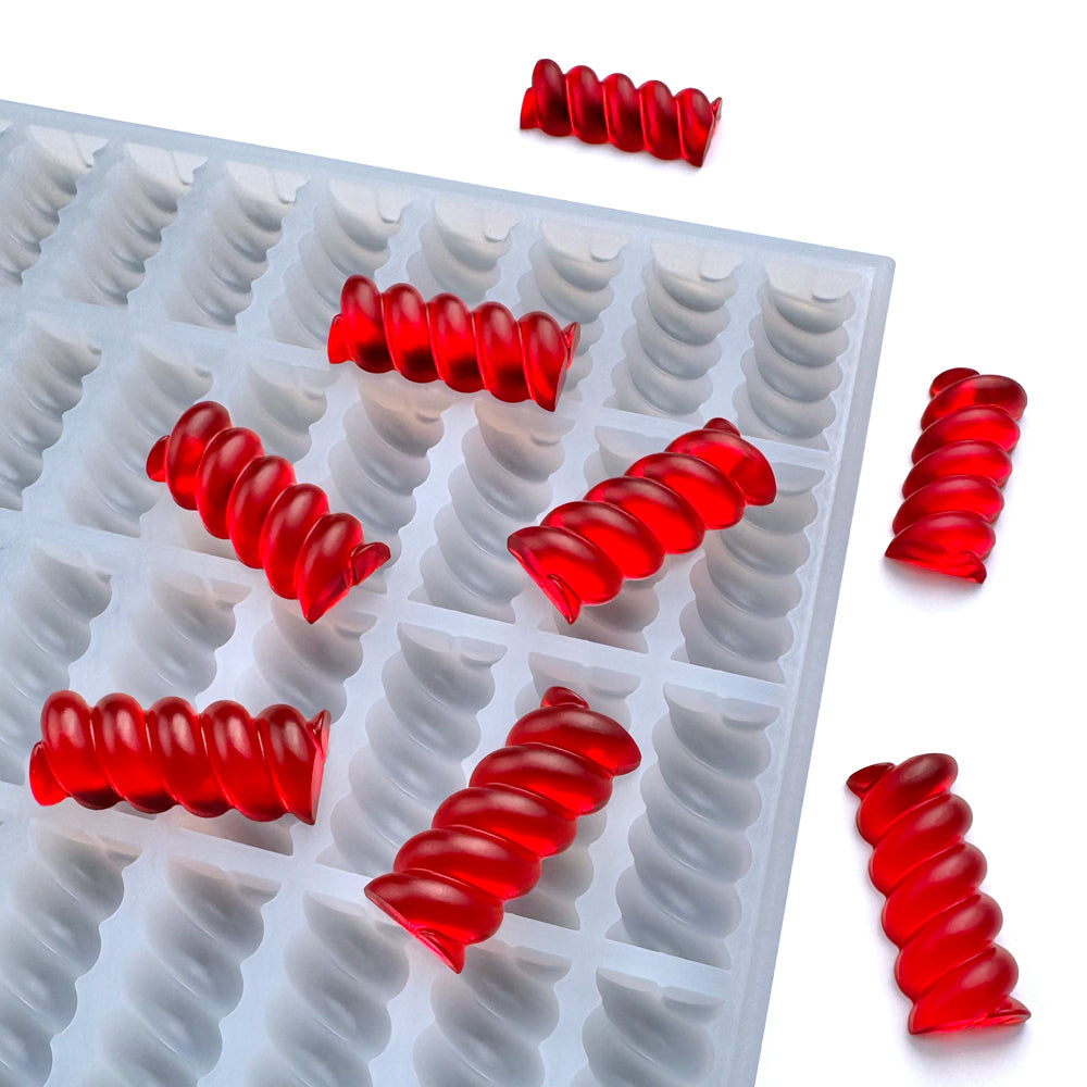 3ml Ropes Bites/Nerds Rope/Candy Rope silicone mold – food grade candy mold designed for gummy production and chocolate making. Perfect for flood & scrape.