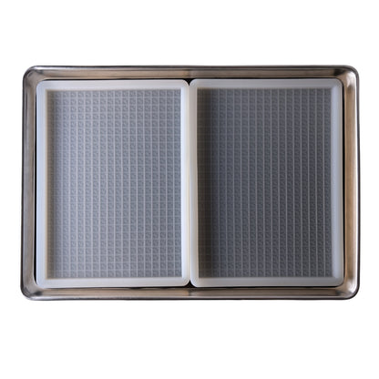 3 mL Square Gummy Slab Mold - CO, OH, NM & FL THC Logo Mold - Half Sheet - 1 Large Cavity (450 Candies)