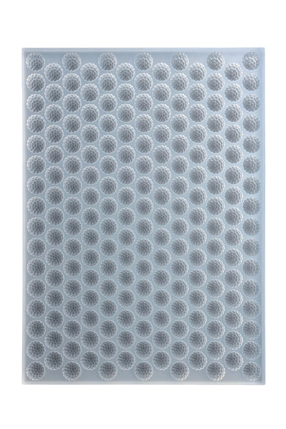 Top view of 3mL Raspberry silicone gummy mold