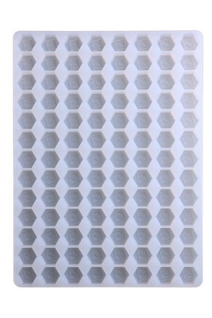 4.6 mL Hexagon Gummy Mold - CO, OH, NM & FL THC Logo Mold - Universal Depositor - 104 cavities