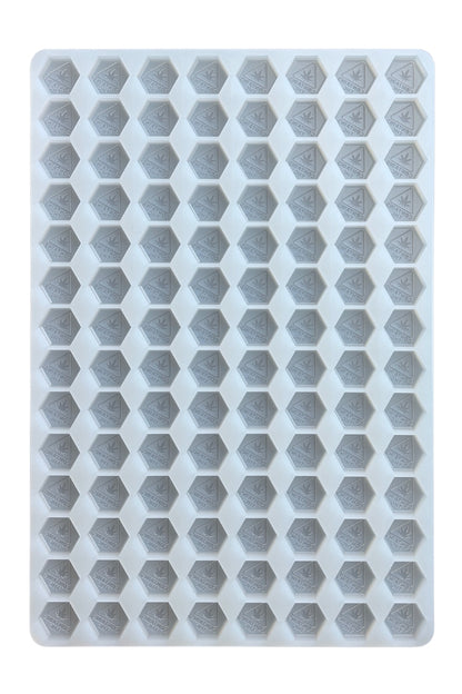 4.6 mL Hexagon Gummy Mold - MA, ME & RI THC Logo Mold - Universal Depositor - 112 Cavities