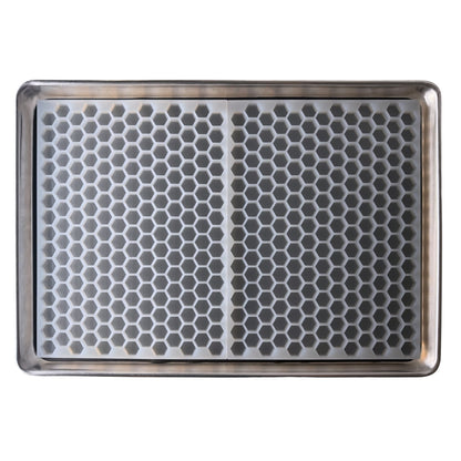 4 mL Hexagon Gummy Mold - Sharp Half Sheet - 195 Cavities
