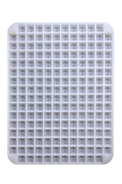 4 mL Square Mushroom Gummy Mold - Half Sheet - 188 Cavities