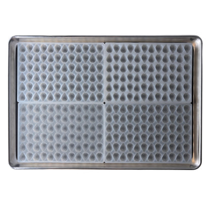 4 mL Strawberry Gummy Mold - Quarter Sheet - 72 Cavities