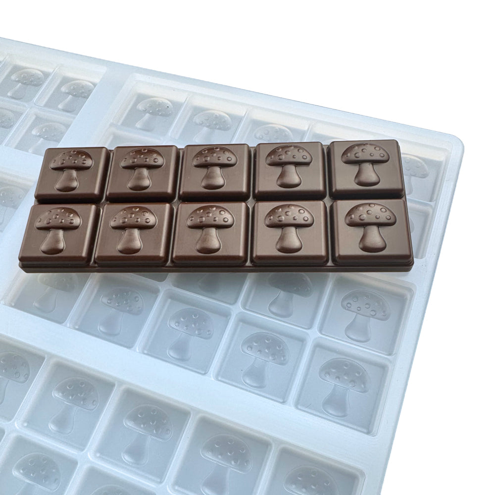 50mL Mushroom chocolate bar silicone mold. 