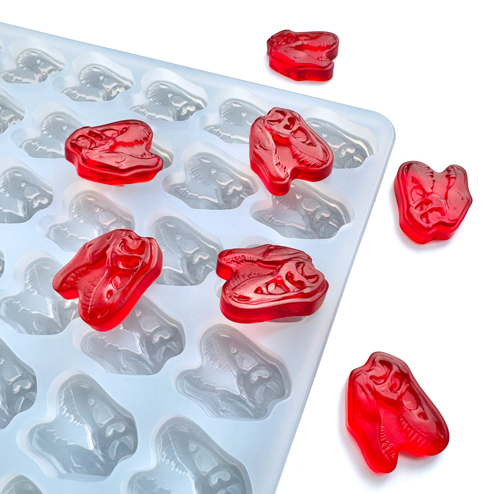 T-Rex silicone gummy mold.