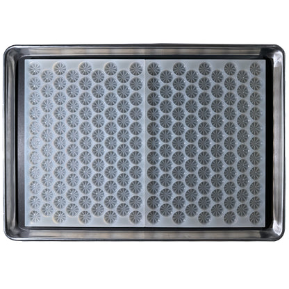 7.2ml Multidose Breaker THC Silicone Mold Half Sheet fitting a Kitchen Pan for Pour and Scrape