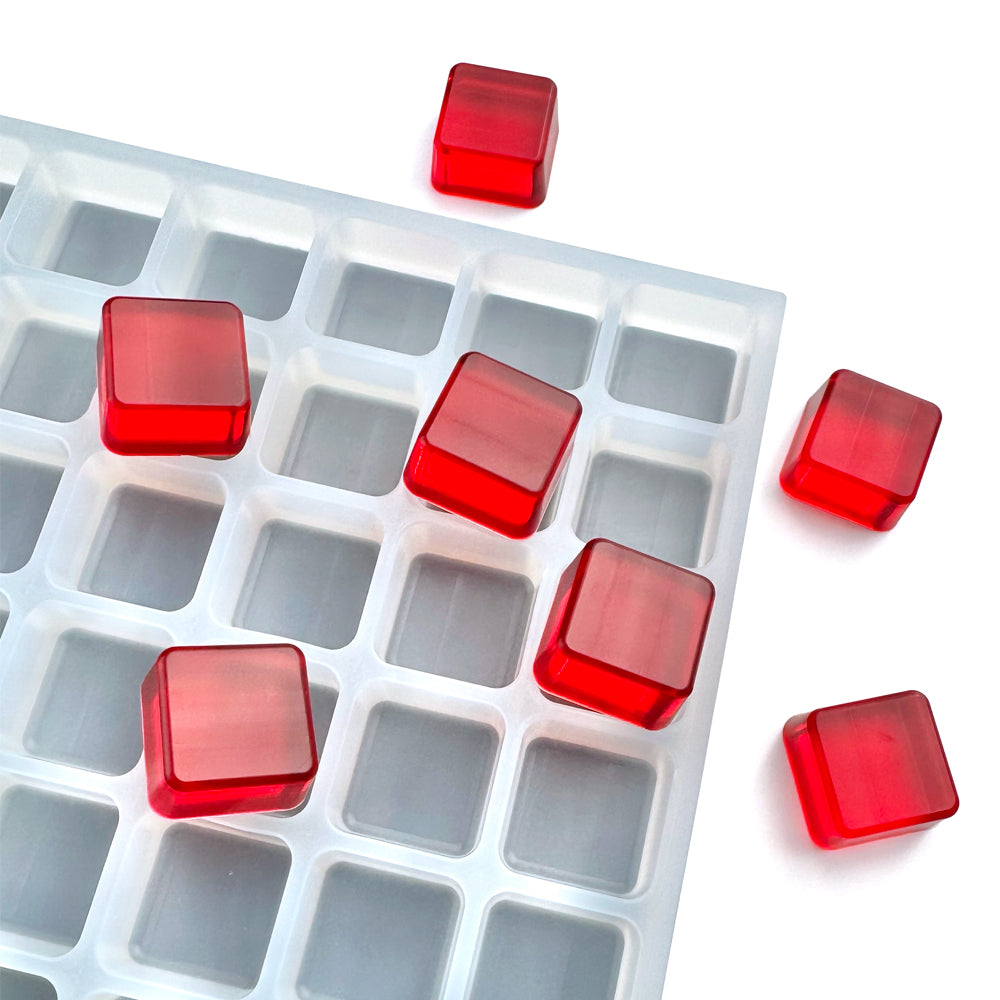 8 mL Square Gummy Mold - Sharp Half Sheet - 140 Cavities