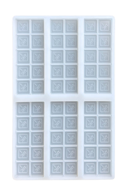 50 mL Chocolate Bar Mold - CO, OH, NM & FL THC Logo Mold - Quarter Sheet - 6 Chocolate Bars