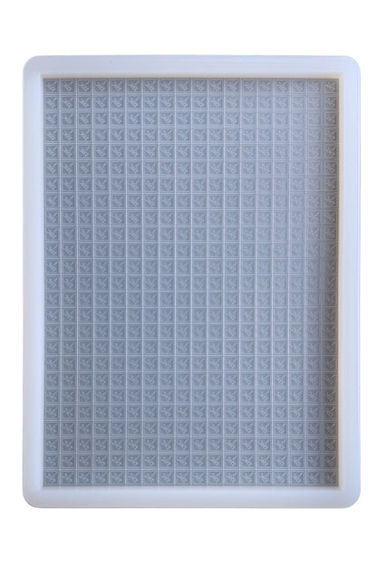 3 mL Square Gummy Slab Mold - CO, OH, NM & FL THC Logo Mold - Half Sheet - 1 Large Cavity (450 Candies)
