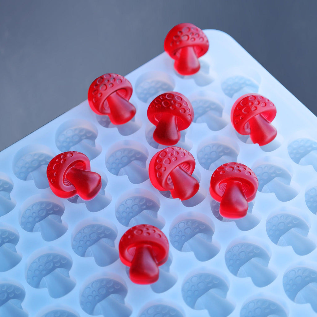  3 Cavity 3d Mushroom shape Silicone Mold for DIY