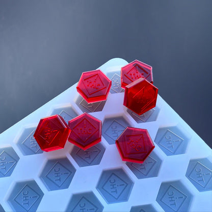 4.6 mL Hexagon Gummy Mold - CO, OH, NM & FL THC Logo Mold - Universal Depositor - 104 cavities