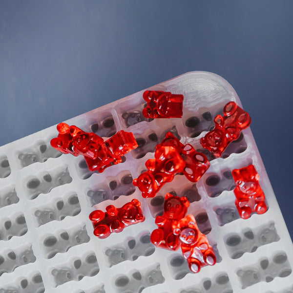4 mL Gummy Bear Mold - Half Sheet - 161 Cavities