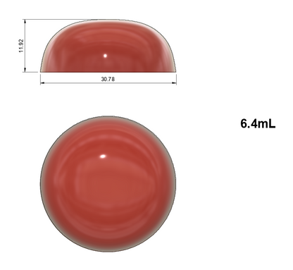 6.4mL Bon Bon Gummy Mold - Universal Depositor - 96 Cavities