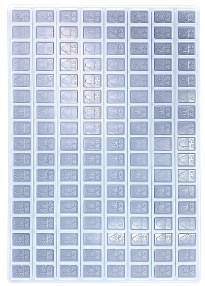 silicone gummy mold engraved with California state thc logo for use with universal depositor