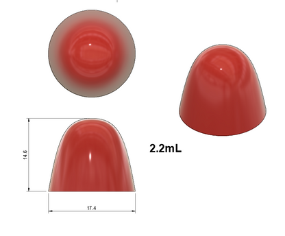 2.2mL Gumdrop Mold - Universal Depositor - 160 cavity