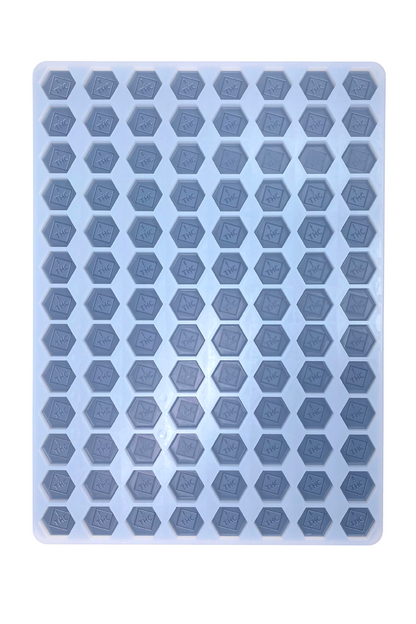 4.6 mL Hexagon Gummy Mold - Colorado, Ohio, New Mexico & Florida THC Logo Mold - Universal Depositor - 104 cavities